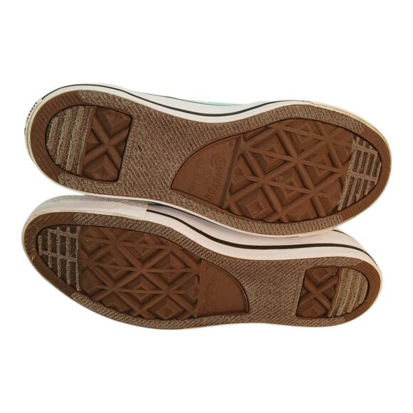 Converse All Star Teal & White Low Cut Lace Up Casual Sneakers - Women's 7 - Picture 4 of 5